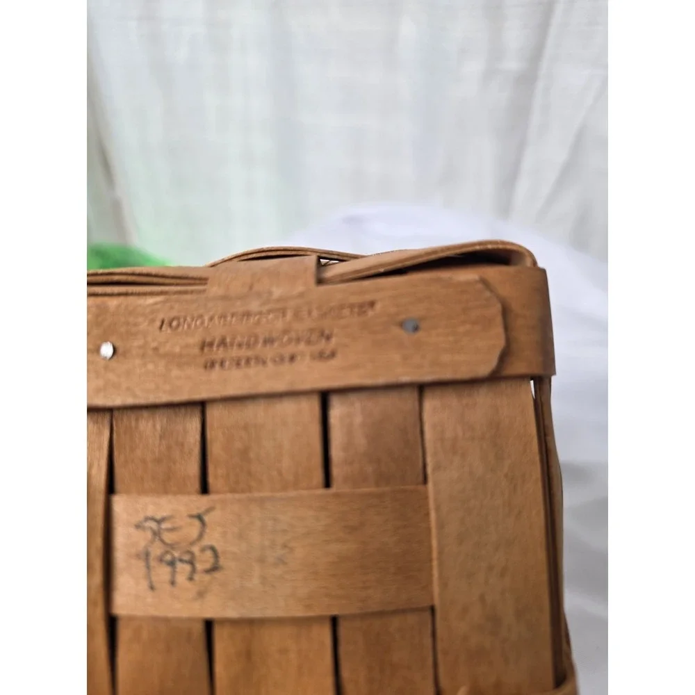 Longaberger Hostess Only Chives Booking Basket+Protector+Liner Retired Vintage